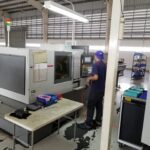 タイ工場の切削機械
